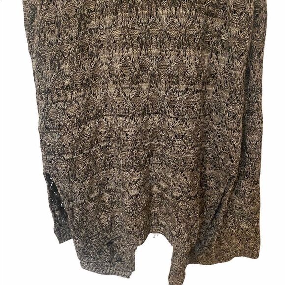 Women’s Artisan NY Long Sleeveless Sweater Vest  Gray/Brown Size Large - Picture 5 of 10